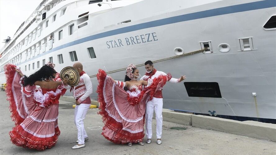 Con este crucero se activa la temporada 2021 - 2022 que ya tiene reserva de más de 100 arribos.. Foto: Cortesía