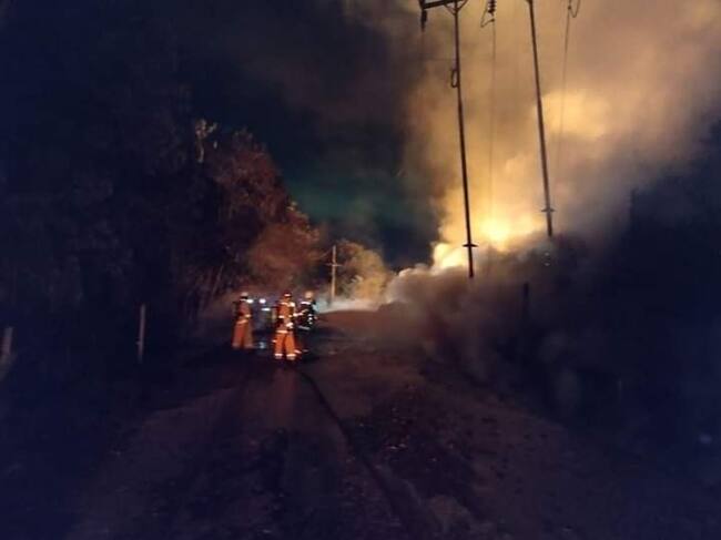 Nuevo atentado a Ecopetrol genera emergencia en Barrancabermeja. Foto: Cortesía Ecopetrol.