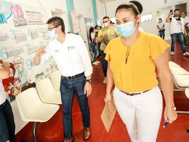 Jornada de vacunación contra el COVID-10 en Boyacá. Foto: Gobernación de Boyacá