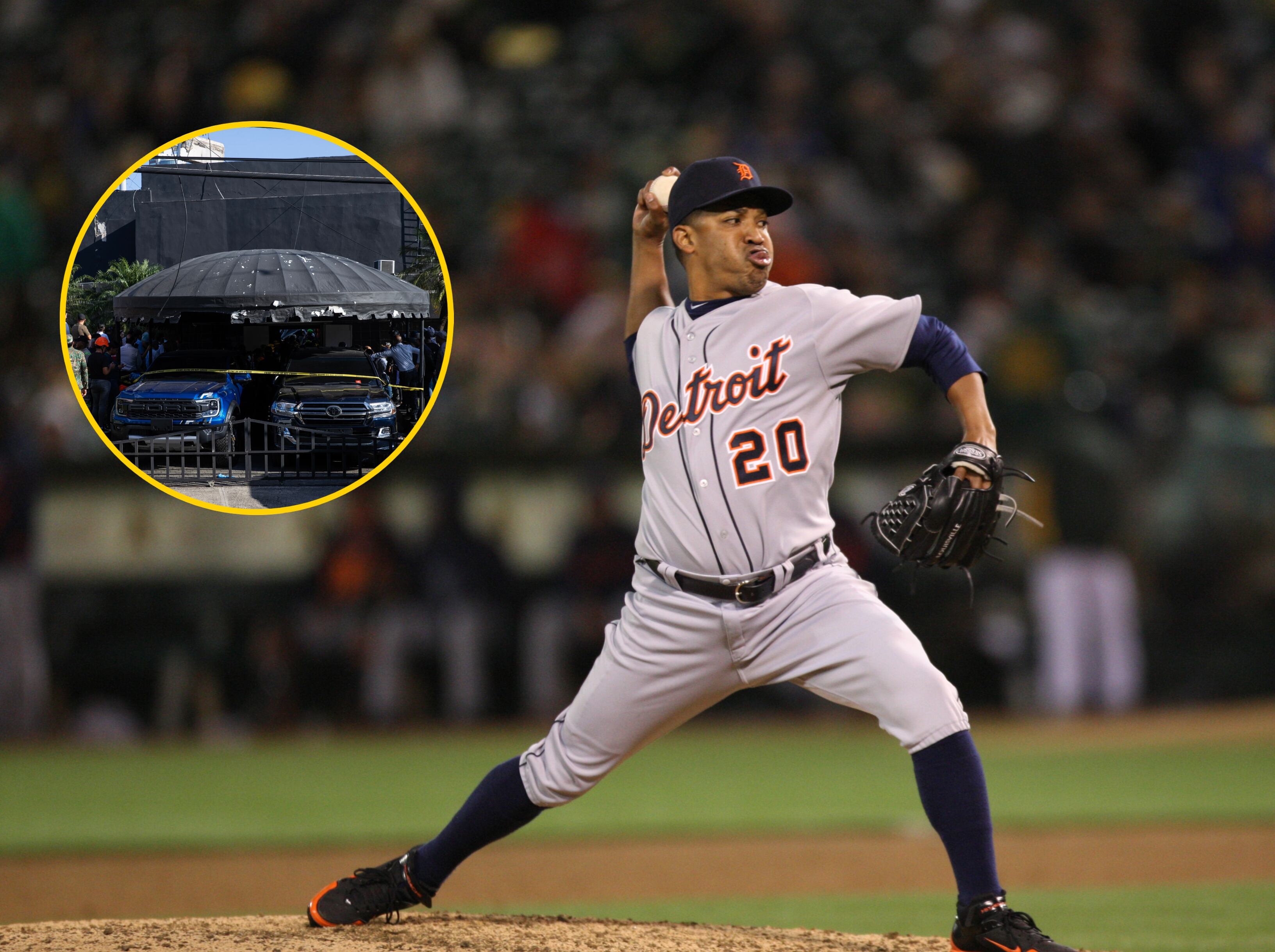 Octavio Dotel durante un juego con los Tigres de Detroit en la MLB. FOTO: Michael Zagaris/Oakland Athletics/Getty Images)