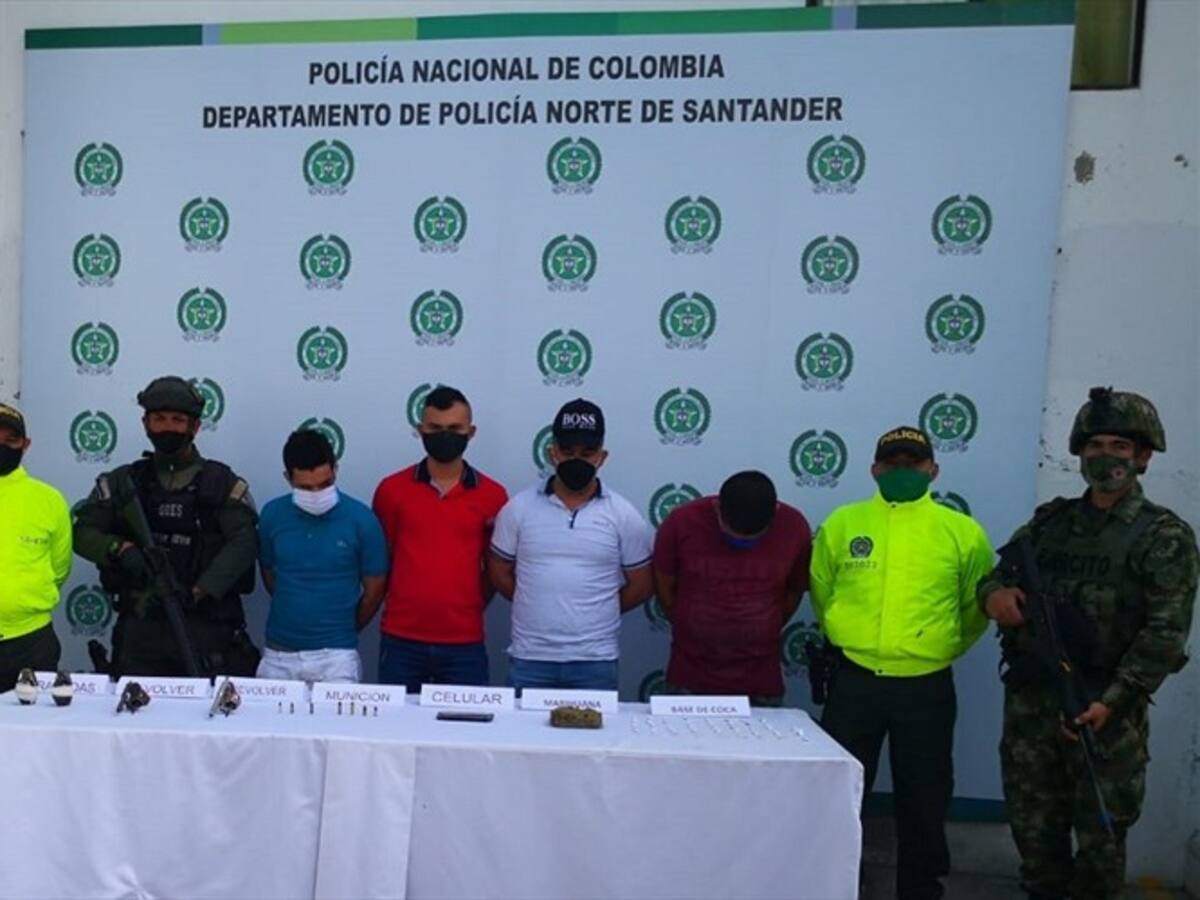 Capturados cuatro integrantes de "Los Pelusos" en Norte de Santander