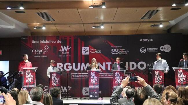 Así fue el debate final entre los candidatos a la Alcaldía de Bogotá. Foto: La WCon Vicky Dávila