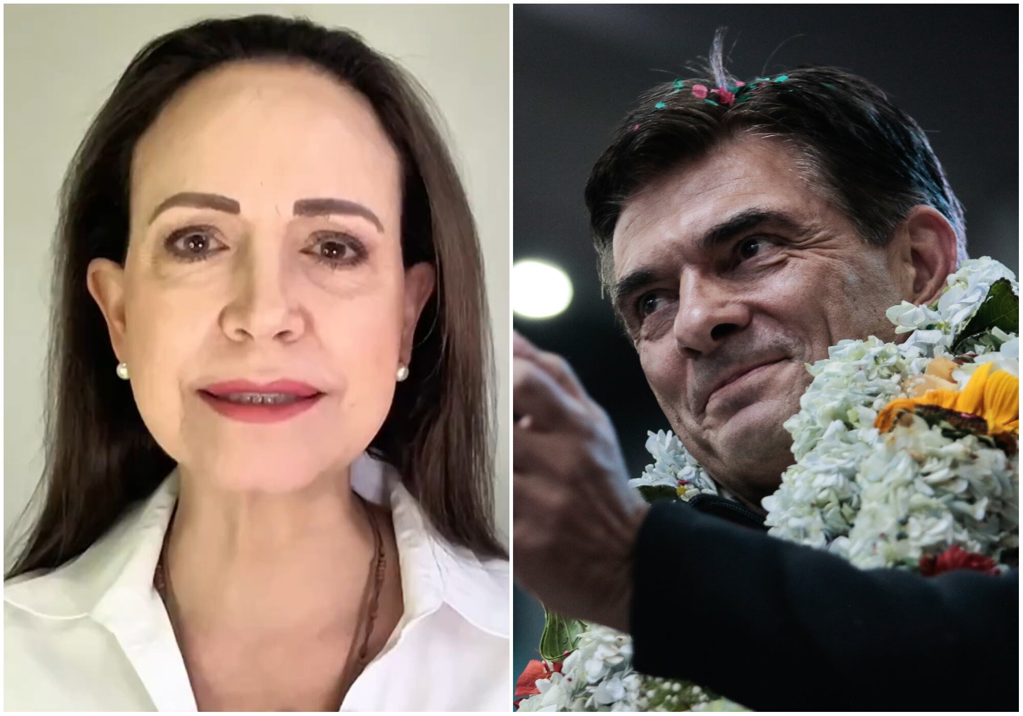 Machado felicitó a Paz y cree que Venezuela y Bolivia comparten un “destino de libertad”. Foto: EFE/ Getty Images.