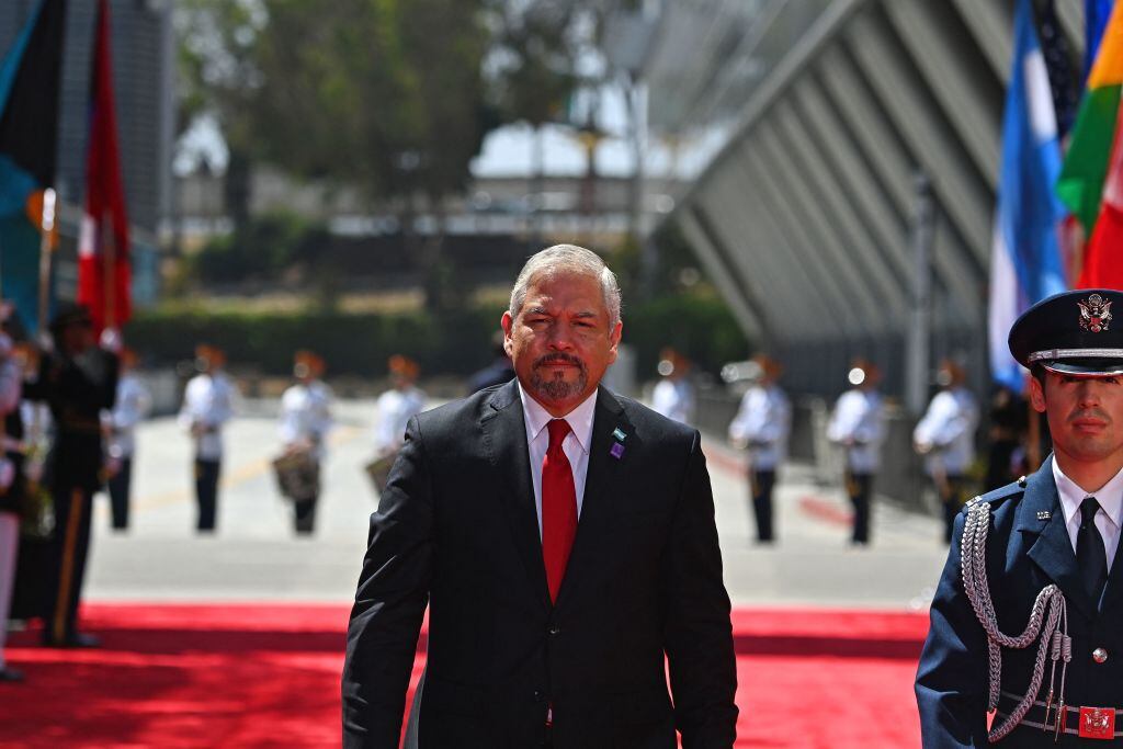 Enrique Reina, canciller de Honduras. (Photo by Chandan KHANNA / AFP) (Photo by CHANDAN KHANNA/AFP via Getty Images)