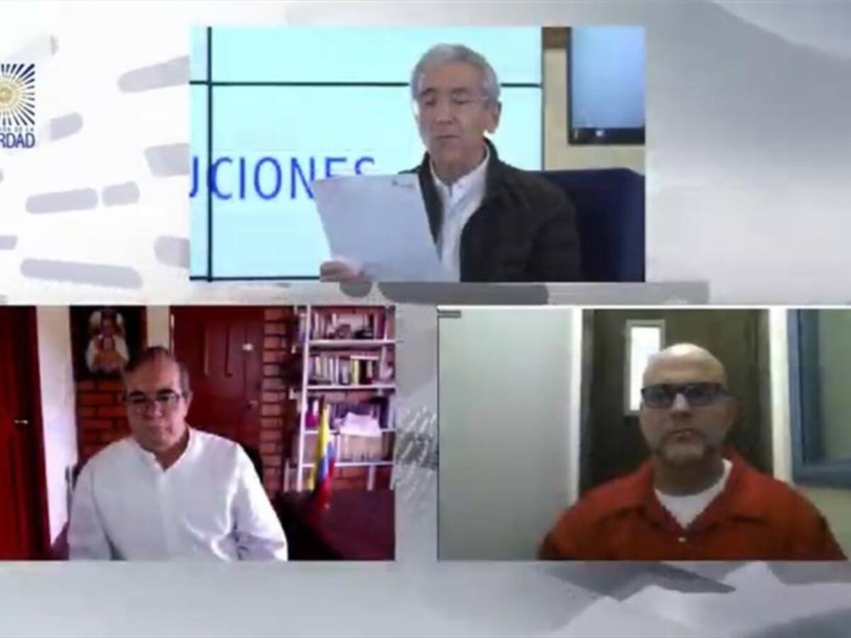 Rodrigo Londoño y Salvatore Mancuso comenzaron su contribución a la Comisión de la Verdad