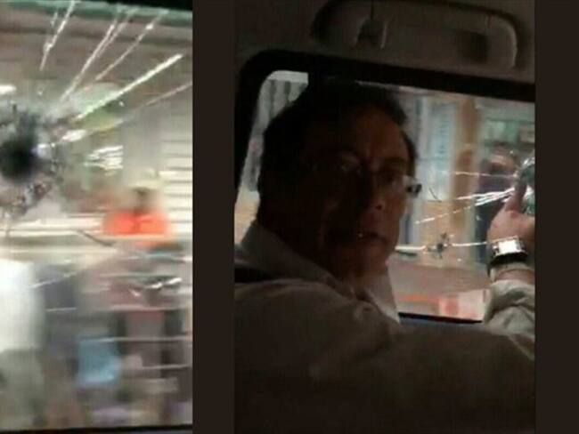 Vehículo de Gustavo Petro no fue impactado por proyectiles de arma de fuego: Fiscalía. Foto: Campaña Gustavo Petro
