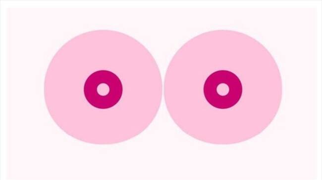 Las imágenes de la discordia. Esta ilustración era parte de un video censurado por Facebook. Foto: CANCERFONDEN, tomada de BBc Mundo.