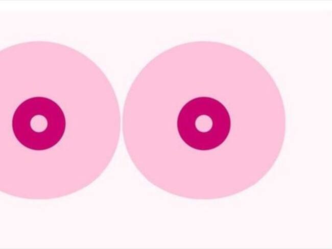 Las imágenes de la discordia. Esta ilustración era parte de un video censurado por Facebook. Foto: CANCERFONDEN, tomada de BBc Mundo.