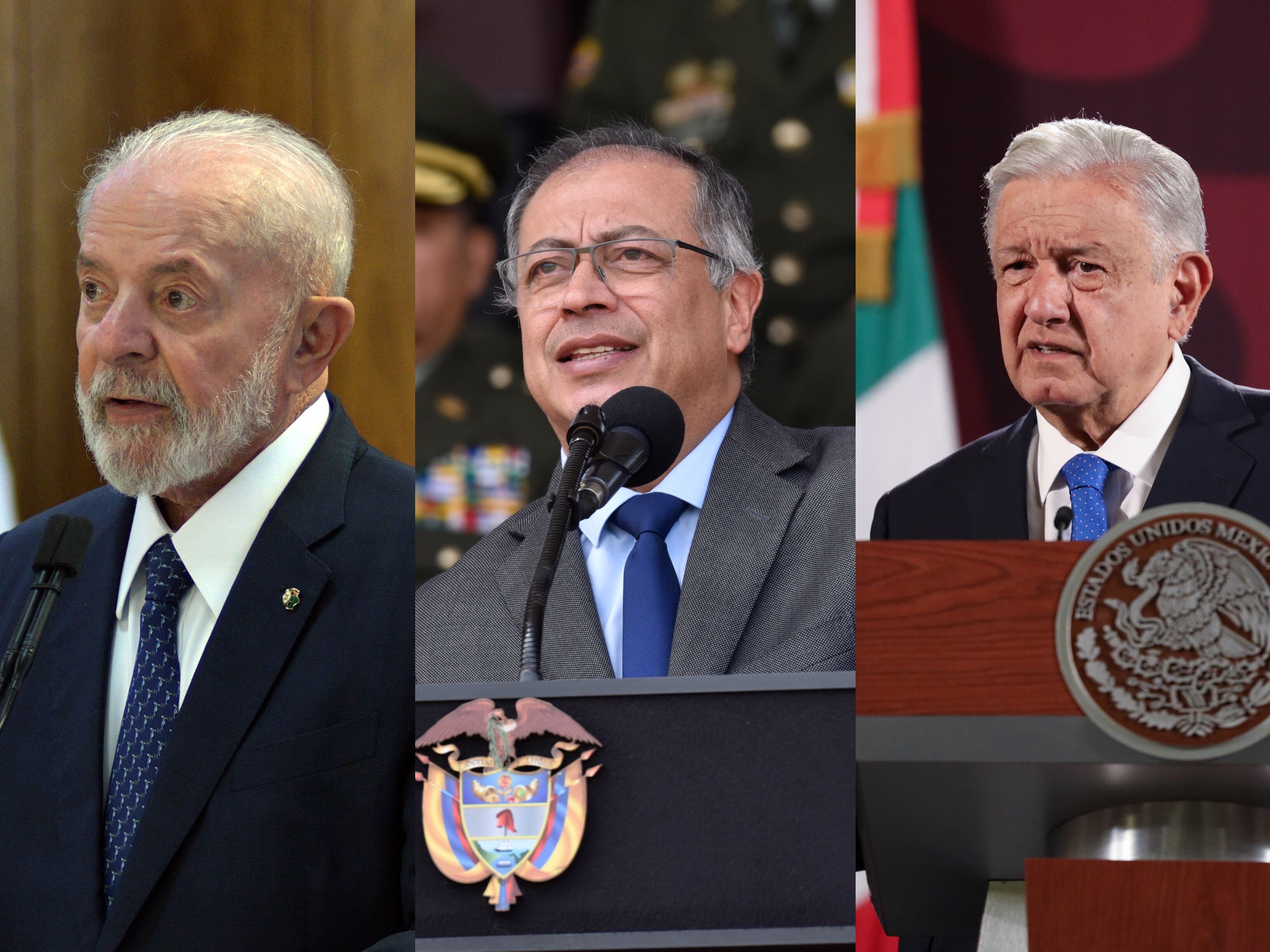 Lula, Petro y AMLO . Getty images