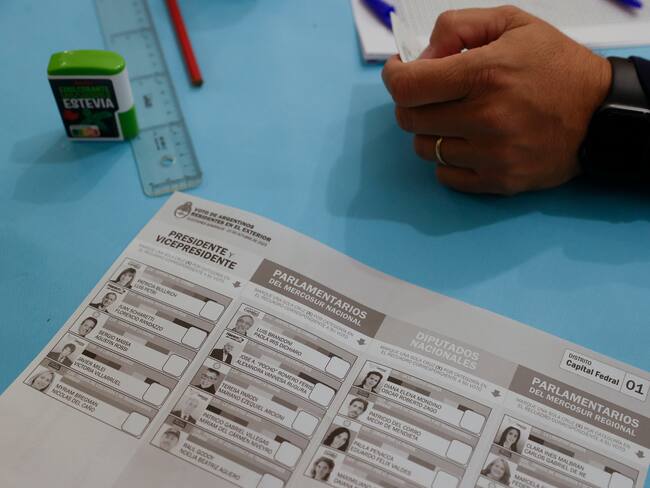 Tarjetón elecciones Argentina. Foto: EFE/Mariscal