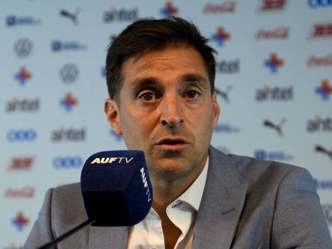 Técnico de Uruguay Diego Alonso, (Photo by Pablo PORCIUNCULA / AFP) (Photo by PABLO PORCIUNCULA/AFP via Getty Images)