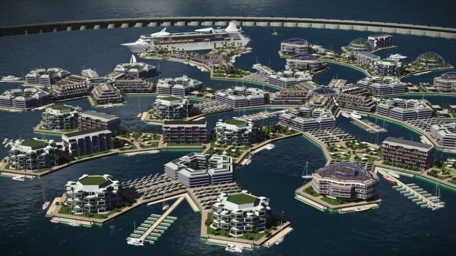La ciudad será completamente autosostenible. Foto: THE SEASTEADING INSTITUTE, tomada de BBC Mundo.