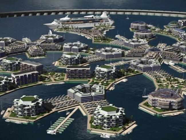 La ciudad será completamente autosostenible. Foto: THE SEASTEADING INSTITUTE, tomada de BBC Mundo.