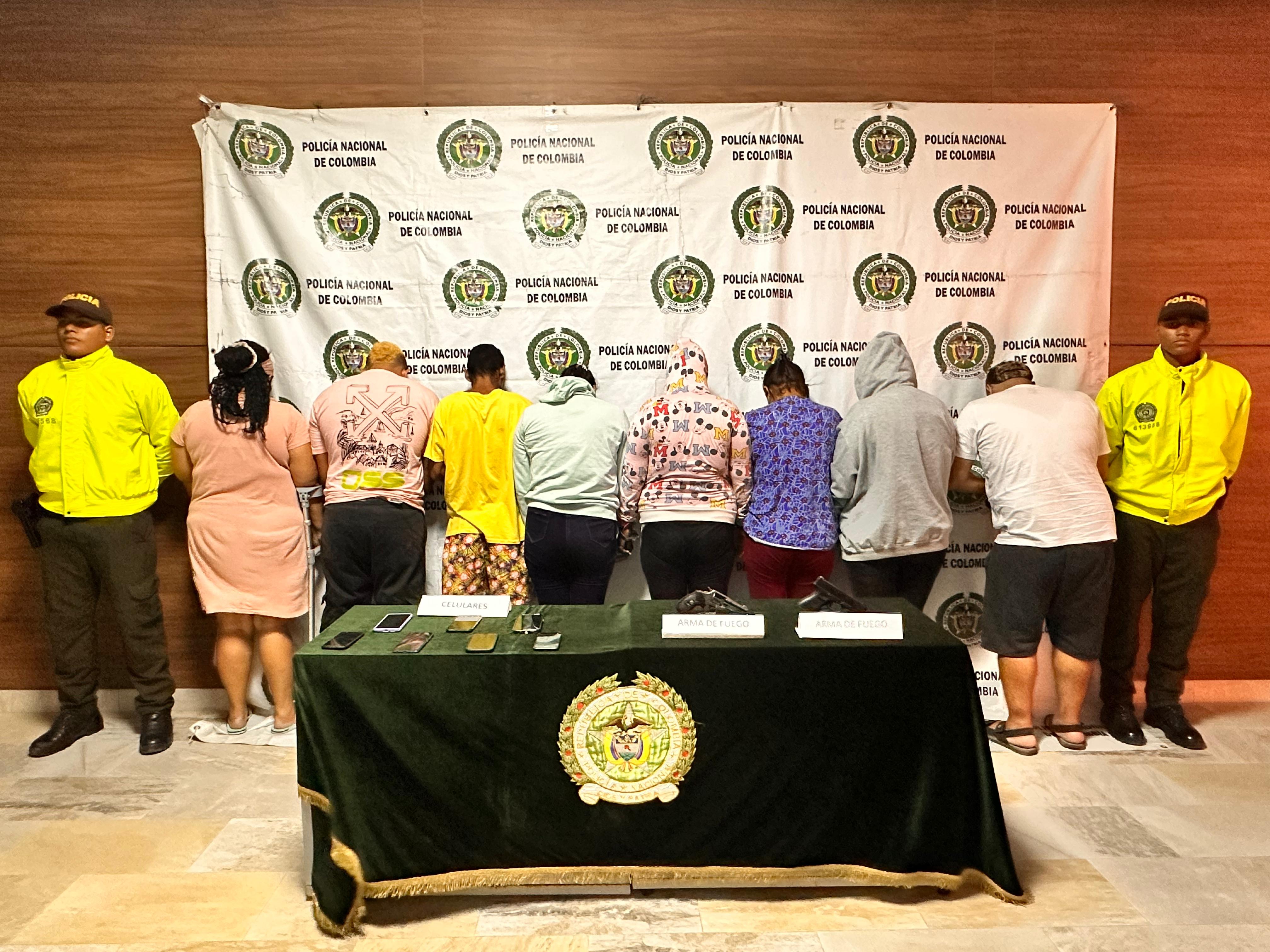 Capturados  presuntos integrantes de las Autodefensas/ Policía Metropolitana de Santa Marta