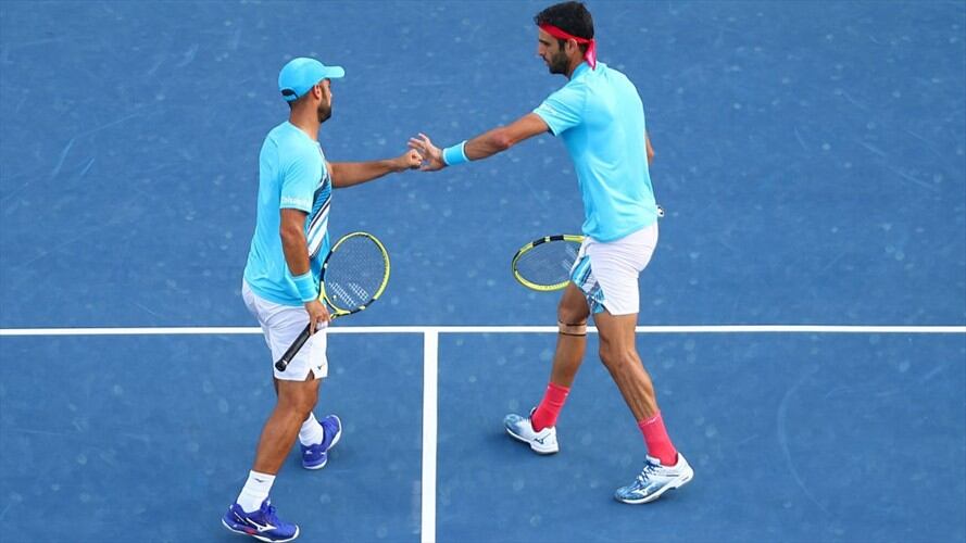 La dupla colombiana de tenistas Juan Sebastián Cabal y Robert Farah. Foto: Getty Images