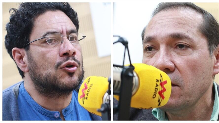 Antonio Sanguino e Iván Cepeda denunciaron en La W seguimientos y chuzadas por parte de la Dirección Nacional de Inteligencia.. Foto: W Radio