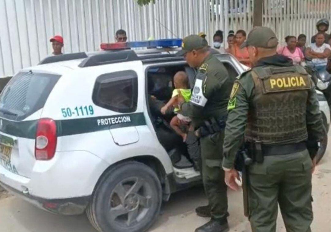 Los menores fueron rescatados gracias al aviso de los vecinos. Crédito: Cortesía.