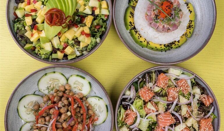 Comida fresca, llena de sabores, texturas y colores. Foto: Pezetarian