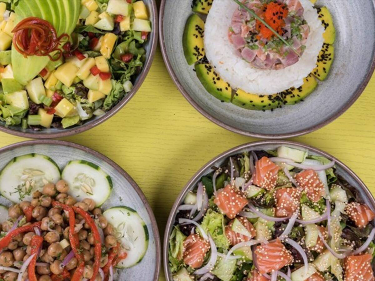 Comida fresca, llena de sabores, texturas y colores