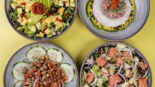 Comida fresca, llena de sabores, texturas y colores. Foto: Pezetarian
