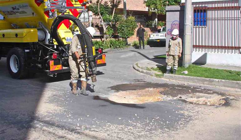 Máquina tapahuecos. Foto: Colprensa