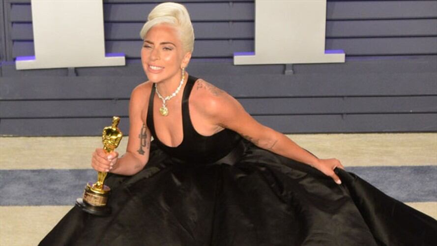 La historia del collar de Lady Gaga en los Óscar. Foto: Bang Media