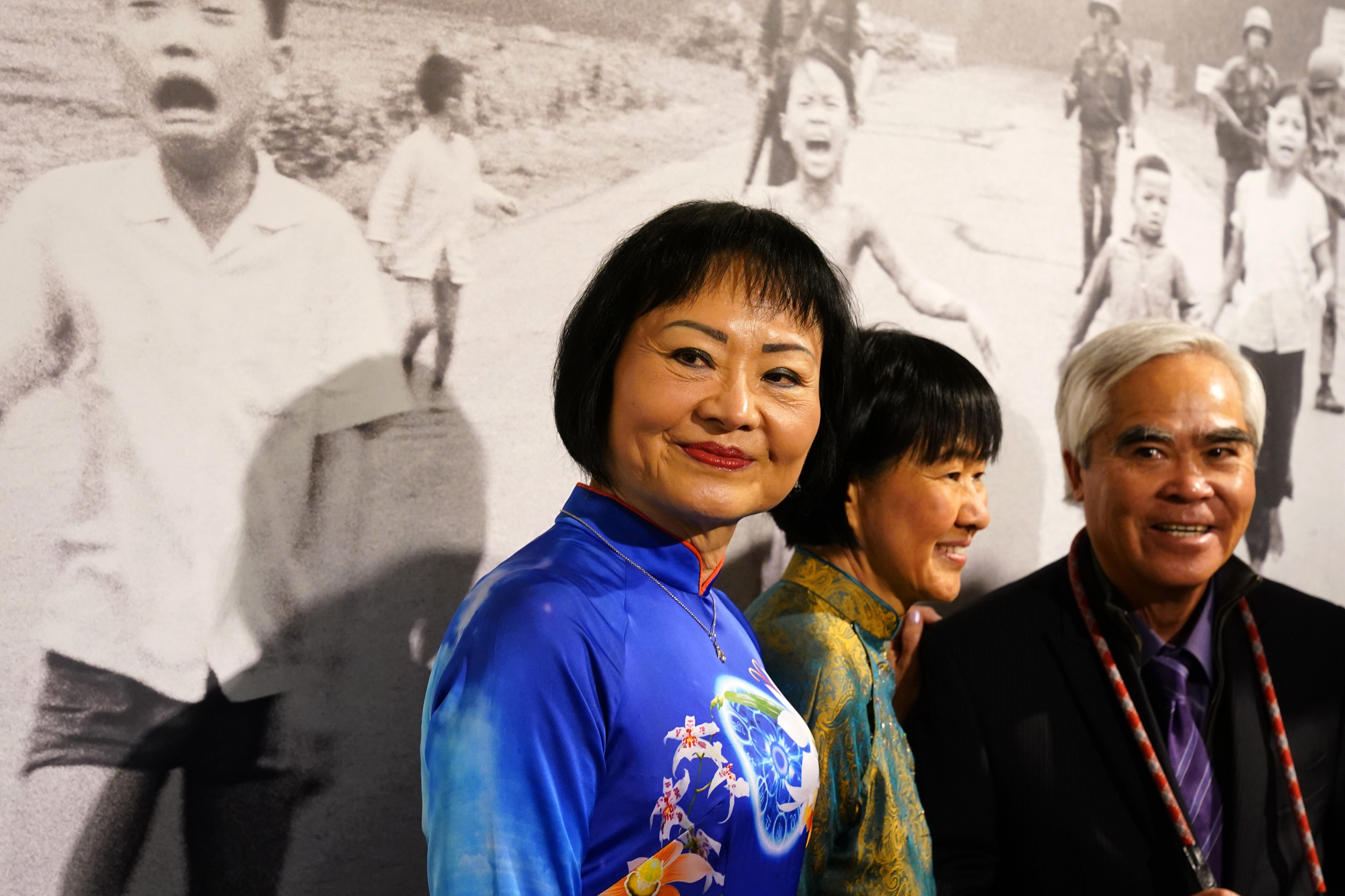 MILAN, ITALY - MAY 05: Kim Phuc and Nick Ut attend the Press Preview of the Exhibition "From Hell to Hollywood" at Palazzo Lombardia on May 05, 2022 in Milan, Italy. (Photo by Pier Marco Tacca/Getty Images)