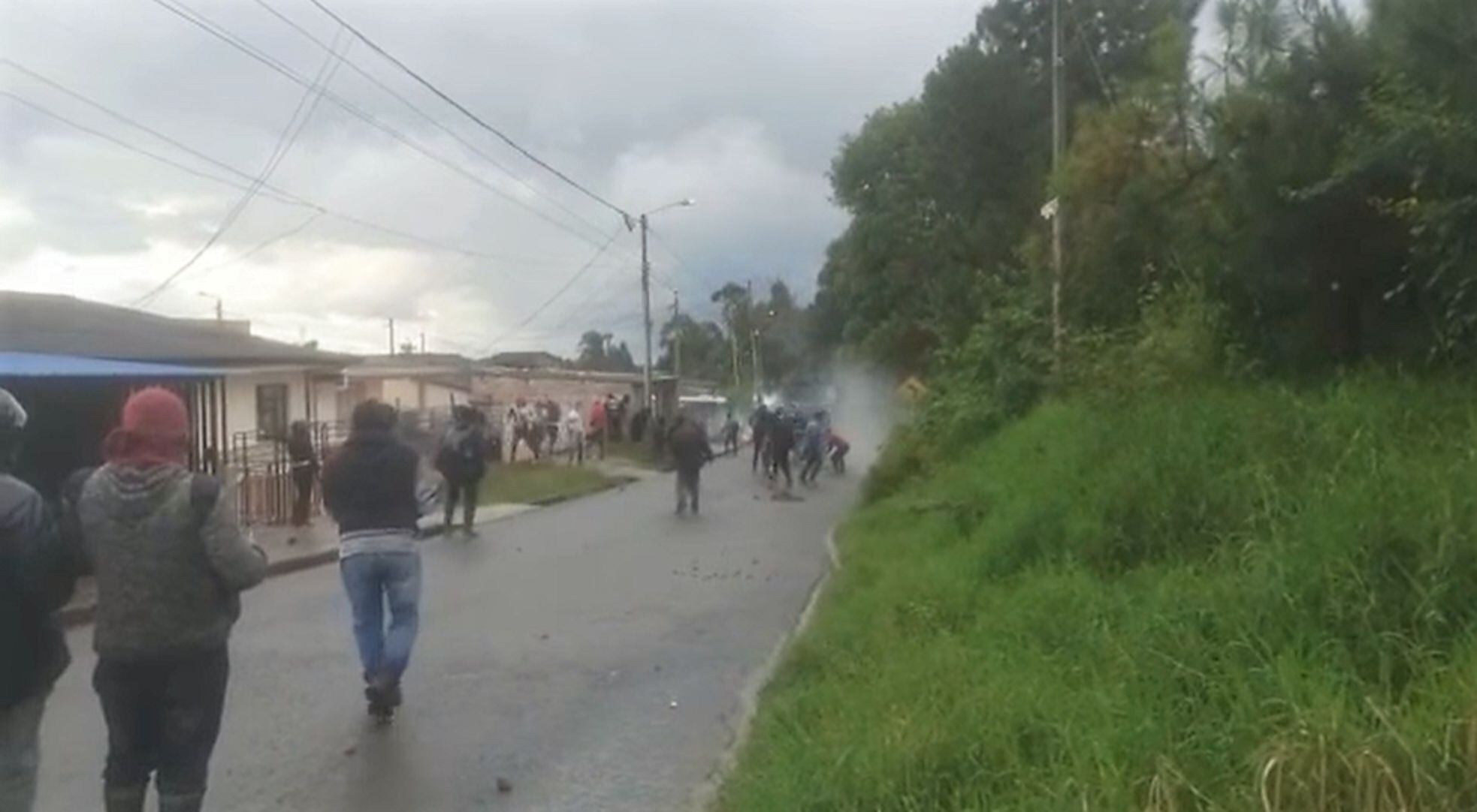 Los enfrentamientos son constantes en la zona. Crédito: Sucesos Cauca.