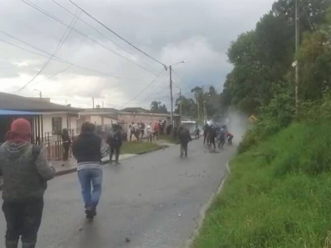 Los enfrentamientos son constantes en la zona. Crédito: Sucesos Cauca.