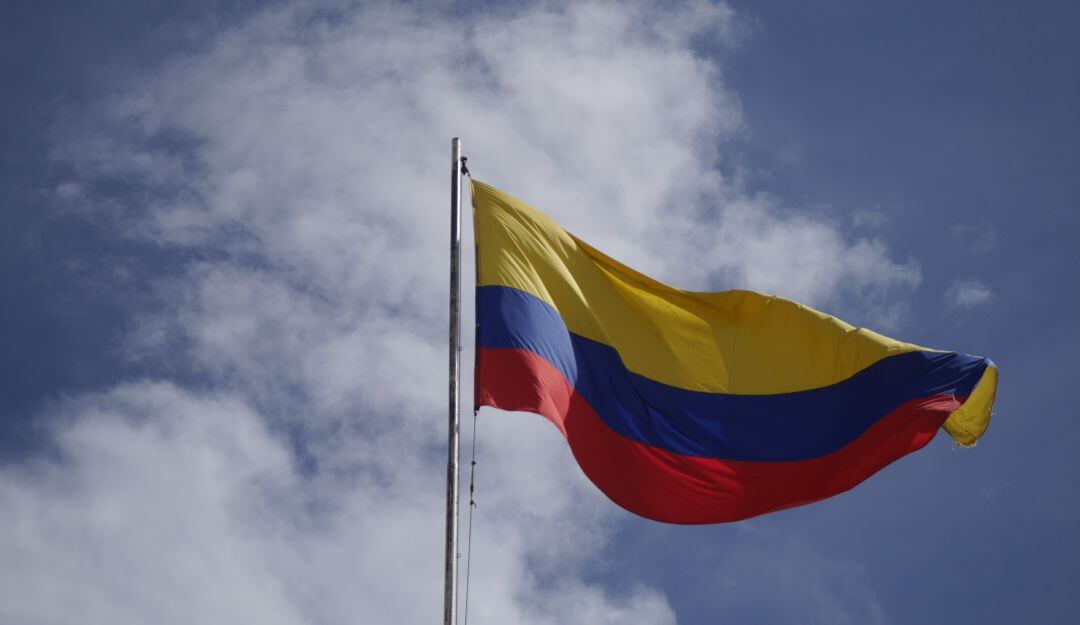 Bandera de Colombia, día de la independencia. 