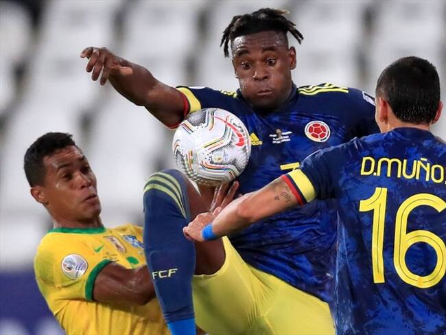 En el ocaso del partido y en medio de la polémica, Brasil le gana a Colombia. Foto: Getty Images