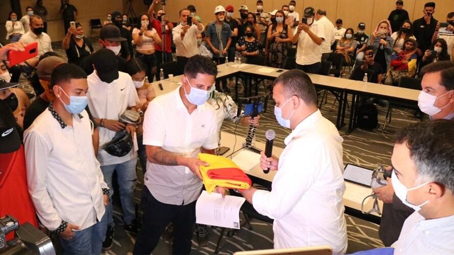 Pacto entre Primera Línea y Alcaldía de Pereira continúa generando controversia. Foto: Cortesía Alcaldía de Pereira