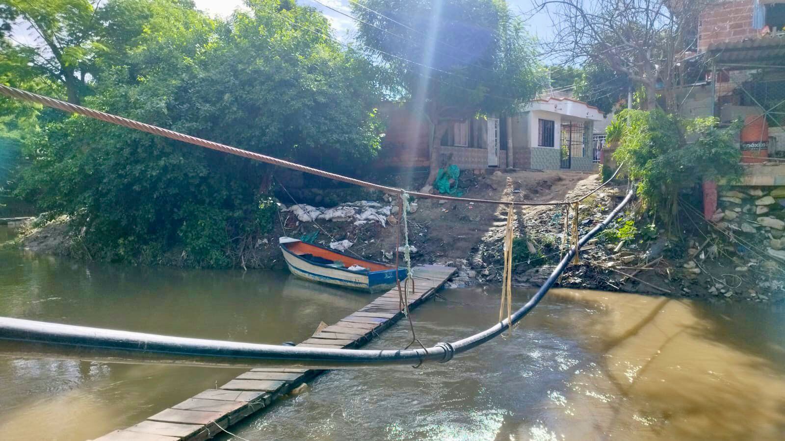 Tubería del barrio Villa Leidy en Santa Marta. Foto: Essmar