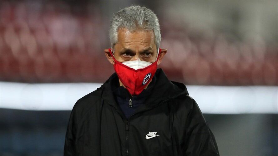 El mensaje de los jugadores chilenos a Reinaldo Rueda. Foto: Ivan Alvarado - Pool/Getty Images