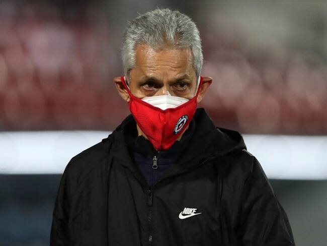 El mensaje de los jugadores chilenos a Reinaldo Rueda. Foto: Ivan Alvarado - Pool/Getty Images