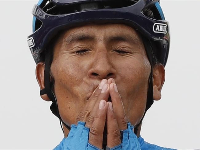 Quintana hizo el ascenso del Portet en solitario y llegó a meta con un tiempo de 2h.21.28/ a una media de 27,7 kms/hora. Foto: Associated Press - AP