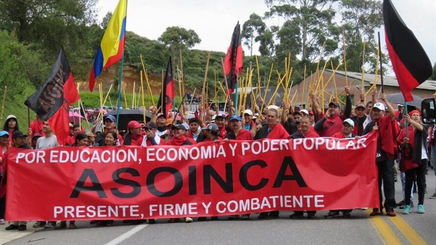 Una de las organizaciones afectadas por las intimidaciones es Asoinca, sindicato de profesores . Foto: Asoinca