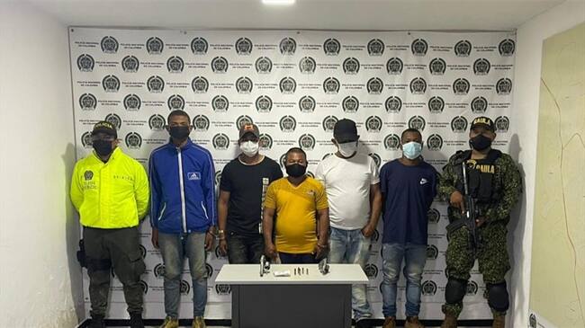 Los capturados serán procesados por concierto para delinquir. Foto: Cortesía