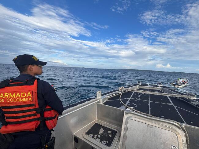 La Armada de Colombia, a través del cuerpo de Guardacostas, adelantó la búsqueda de los lancheros desde el 2 de enero en horas de la madrugada