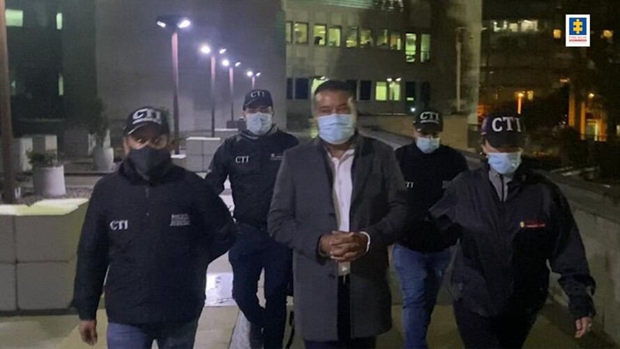 La Fiscalía General de la Nación capturó al gobernador de Arauca, José Facundo Castillo. Foto: Fiscalía General de la Nación