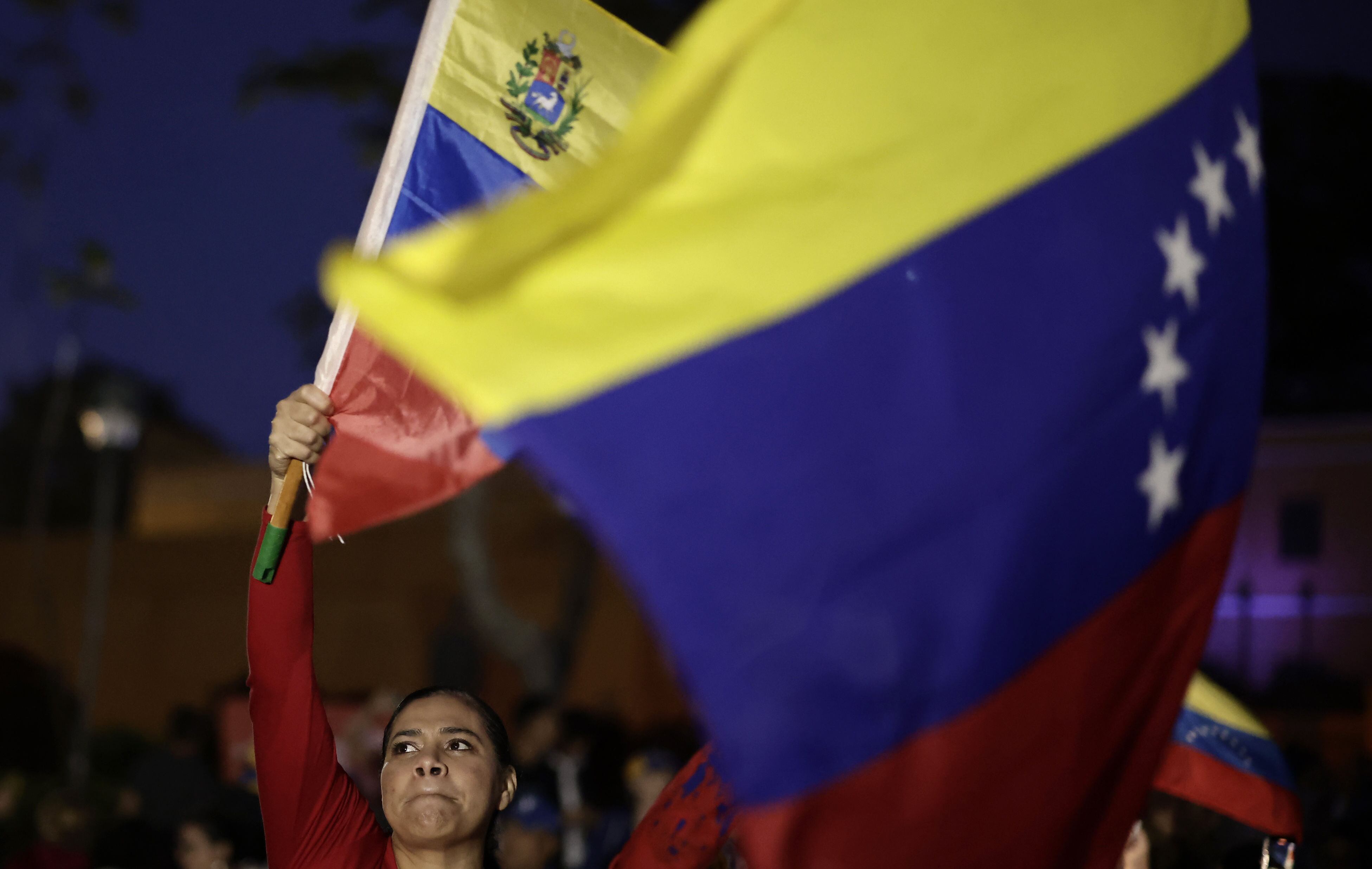 Manifestaciones de venezolanos. Foto: EFE/ Jeffrey Arguedas