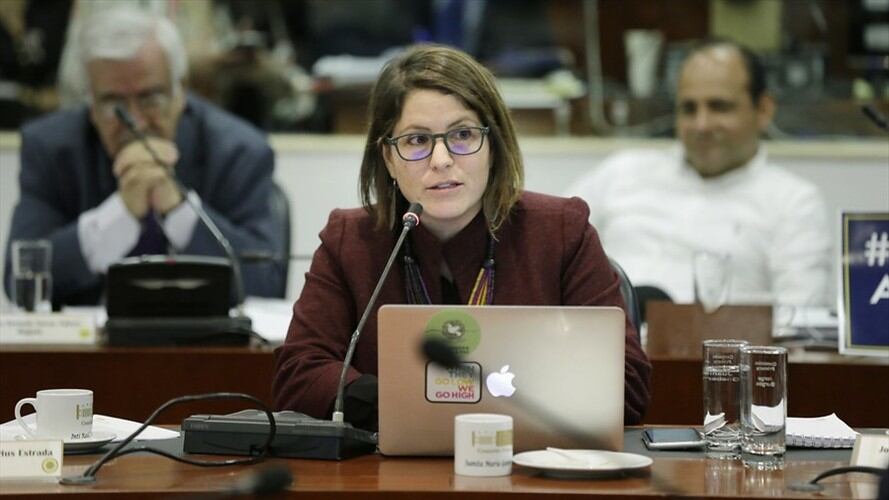Juanita Goebertus tomó la decisión de no aspirar al Congreso de la República en las próximas elecciones. Foto: Colprensa / SERGIO ACERO