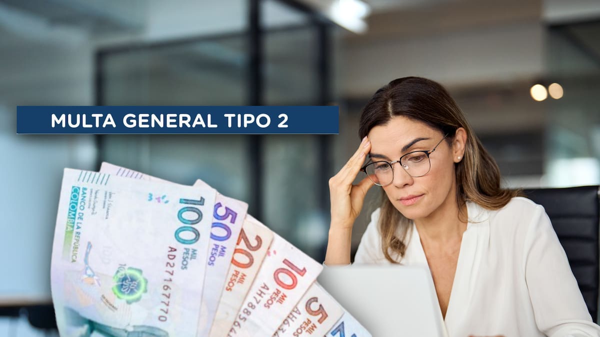 ¿Cuál es la multa general tipo 2 en Colombia? Atento: Valor en SMDLV y causales