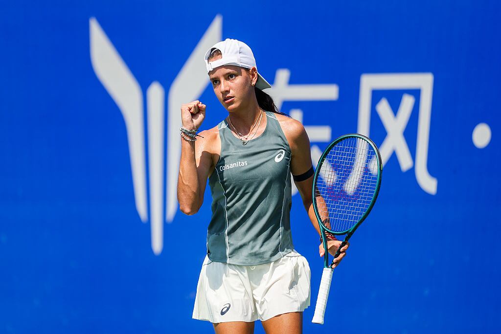 Emiliana Arango. (Photo by WUHAN OPEN OFFICIAL 2025/VCG via Getty Images)