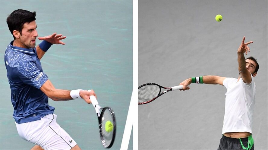 Djokovic se benefició del abandono de bosnio Damir Dzumhur (52º del mundo) cuando 'Djoko' ganaba 6-1, 2-1. Foto: Getty Images