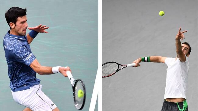 Djokovic se benefició del abandono de bosnio Damir Dzumhur (52º del mundo) cuando 'Djoko' ganaba 6-1, 2-1. Foto: Getty Images