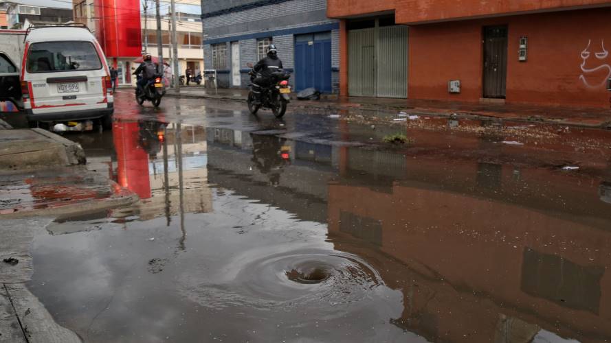 Fuertes lluvias en Bogotá. Créditos: Colprensa