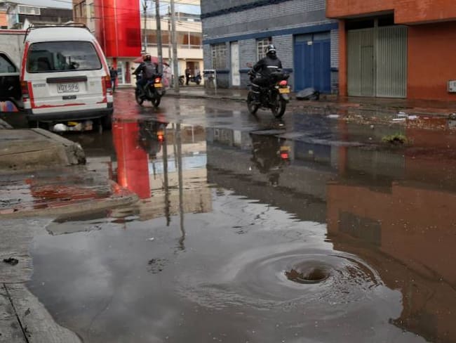 Fuertes lluvias en Bogotá. Créditos: Colprensa
