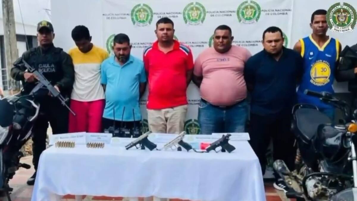 Capturados seis integrantes del Clan del Golfo en el Magdalena