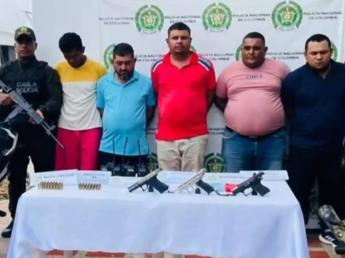 Capturados seis integrantes del Clan del Golfo en el Magdalena
